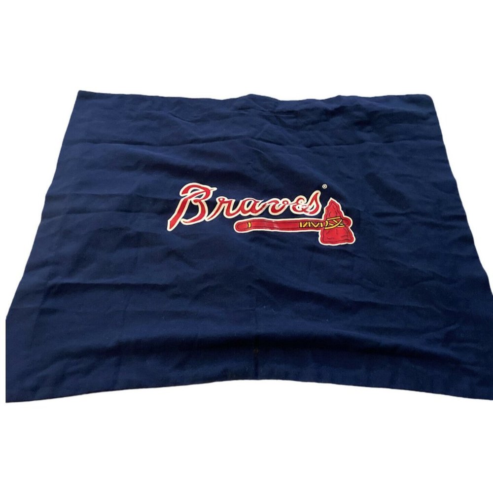 Atlanta Braves Blue Red Standard Pillowsham